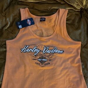 Harley-Davidson Women's Vibrant Orange Tank Top